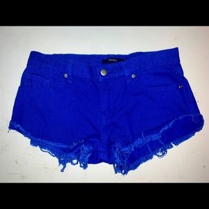 Royal Blue Booty Shorts